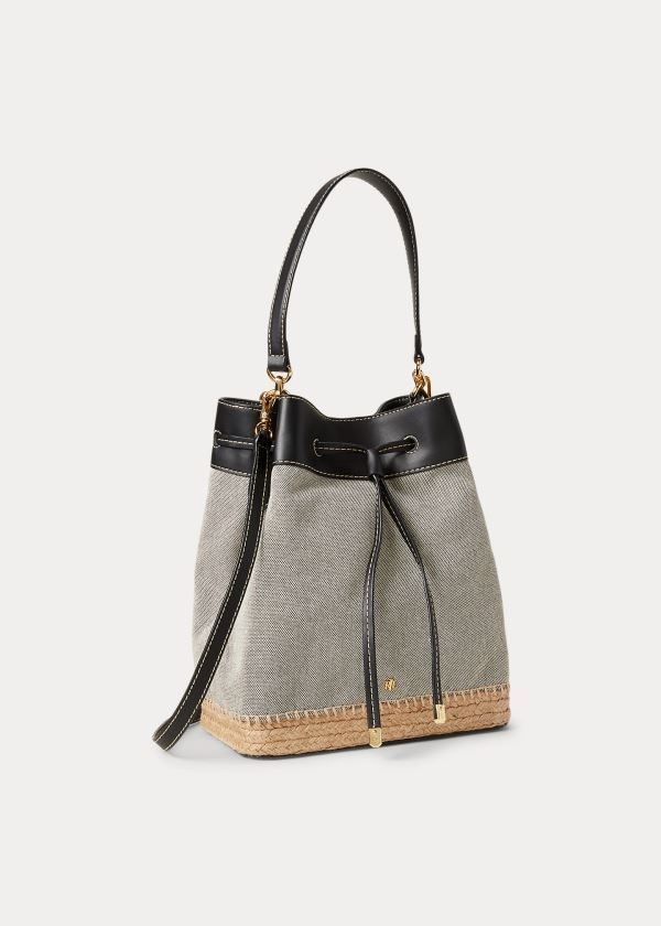 Women's Ralph Lauren Canvas Debby Drawstring Bag | 639274IOV